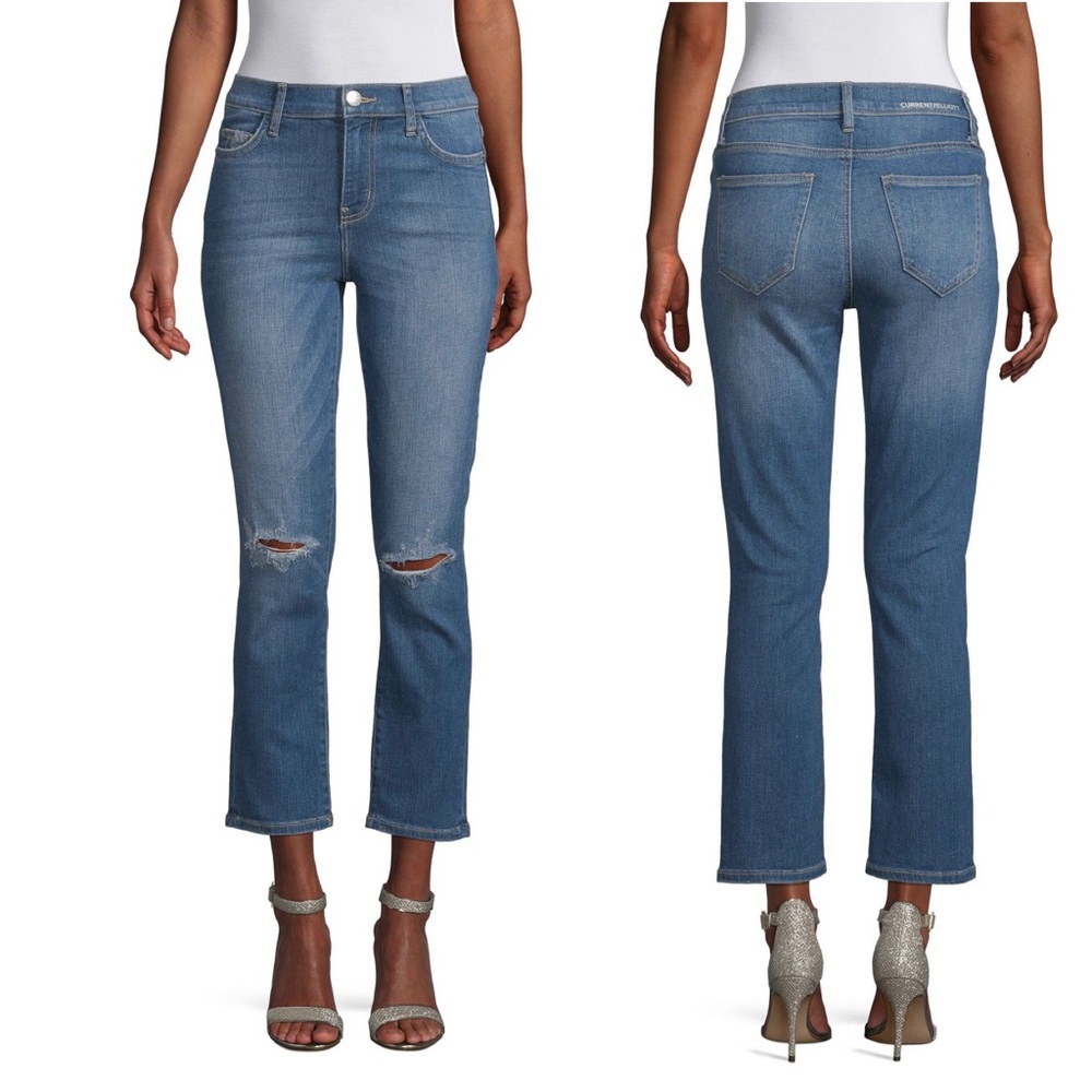 CURRENT ELLIOTT The High Waist Straight Jean casual classic comfy summer style